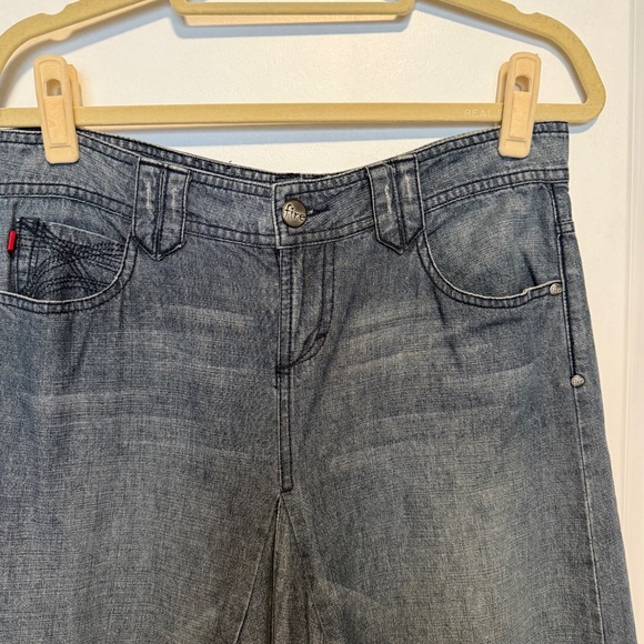 Vintage Fire Jeans Denim Jean Flare Maxi Skirt Size 7 Y2K - Picture 3 of 15